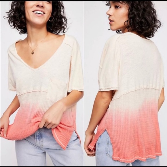 Free People Tops - FREE PEOPLE Sundial Tee Perpetual Sunset NWT